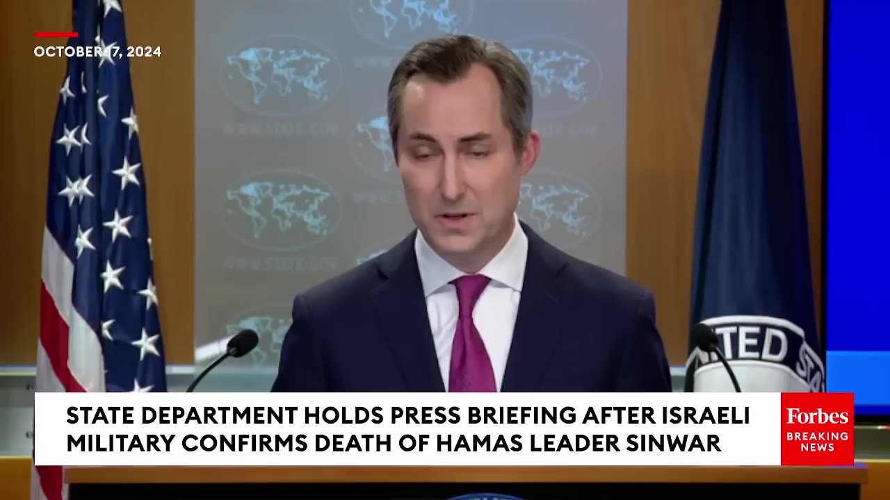 Reporter Asks State Department Official- Are Gaza Hostages 'At Greater Risk' After Sinwar Death-