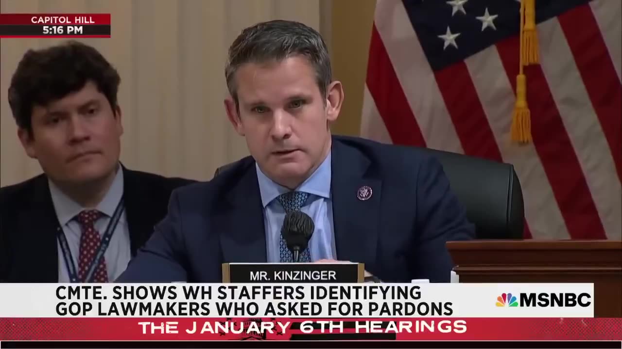 ICYMI: Adam Kinzinger in 2022: "The only reason to ask for a pardon is because..."