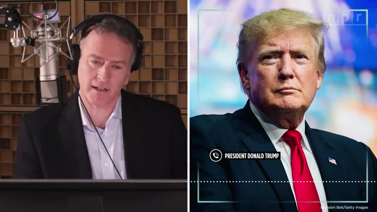 President Donald Trump Cut NPR Interview Short- The Presidential Election Was Rigged- January 12, 2022
