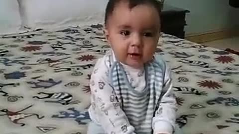 baby with music