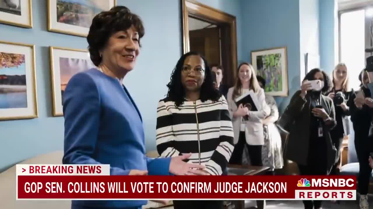 Sen. Collins Will Vote To Confirm Judge Ketanji Brown Jackson