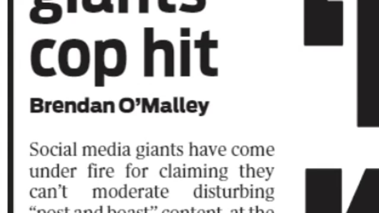 Social media giants cop hit