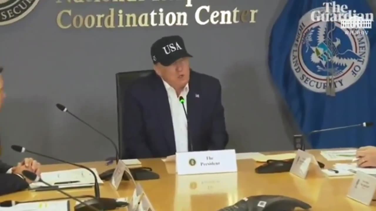 Here's Trump saying he's never heard of the term Category 5 Hurricane.