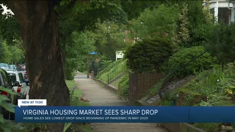 Virginia's housing market sees biggest drop in sales since beginning of pandemic