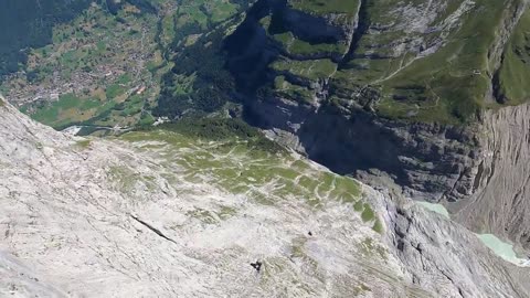 Once in a lifetime flight along the eastern ridge of the Eiger-19