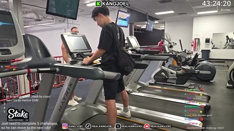 Kick streamer Joel got KICKED OUT from Mizkif's gym for filming a girl and making faces on stream