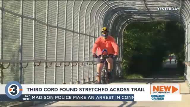 Third cord found stretched across Dane County bike path popular with commuters