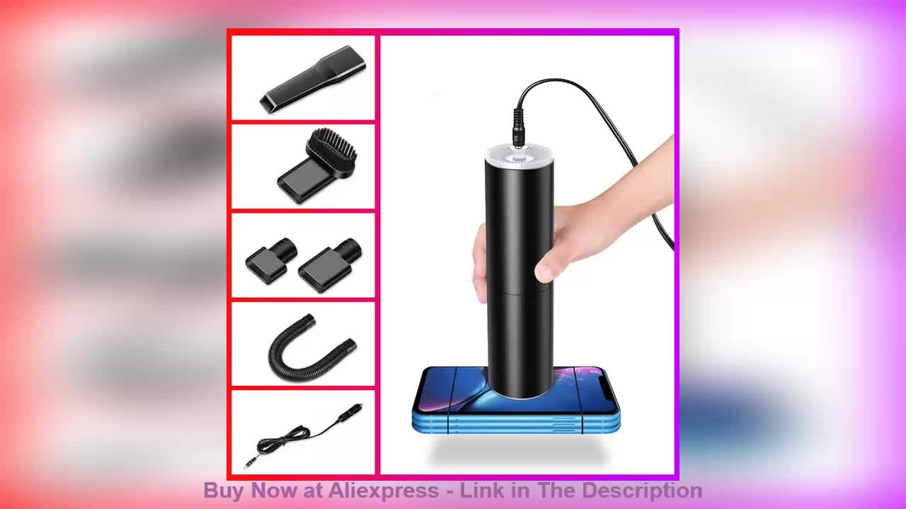 ❤️ Car Vacuum Cleaner For Machine Cord Portable Handheld Auto Car Powerful Vacuum Wet Dry dual-use