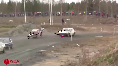 Funny cars crashes