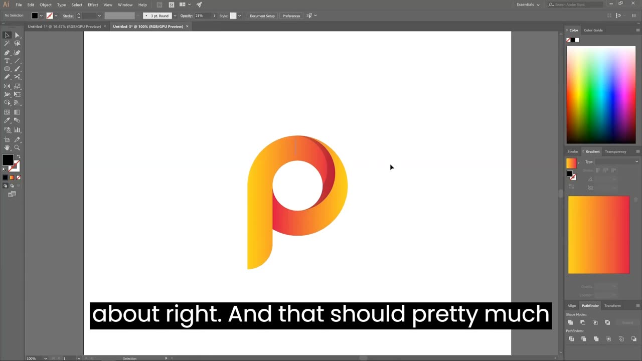 Illustrator Beginner Tutorial: Simple Letter Logos