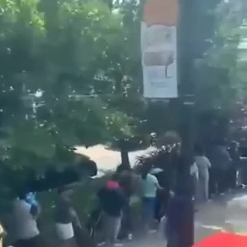 A queue for free food in London. Are the sanctions on Russia working yet?