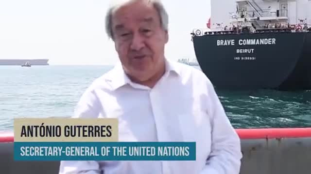 UN Guterres was in Istanbul, Turkey on August 20