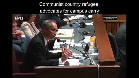 Communist country refugee advocates for campus carry