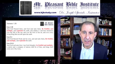 Mt. Pleasant Bible Institute (08/19/24)- Genesis 1:28
