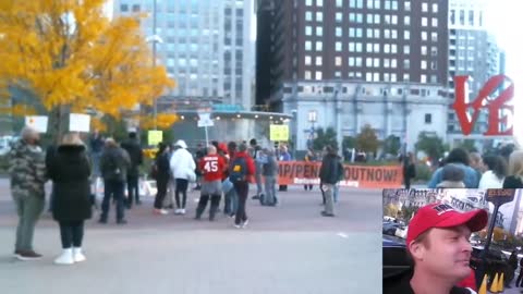 #OutNow Anti Trump Impeachment Protest Philadelphia 11/2/19