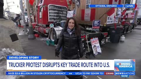 Truckers blockade in Canada may deepen supply chain crisis in the US.