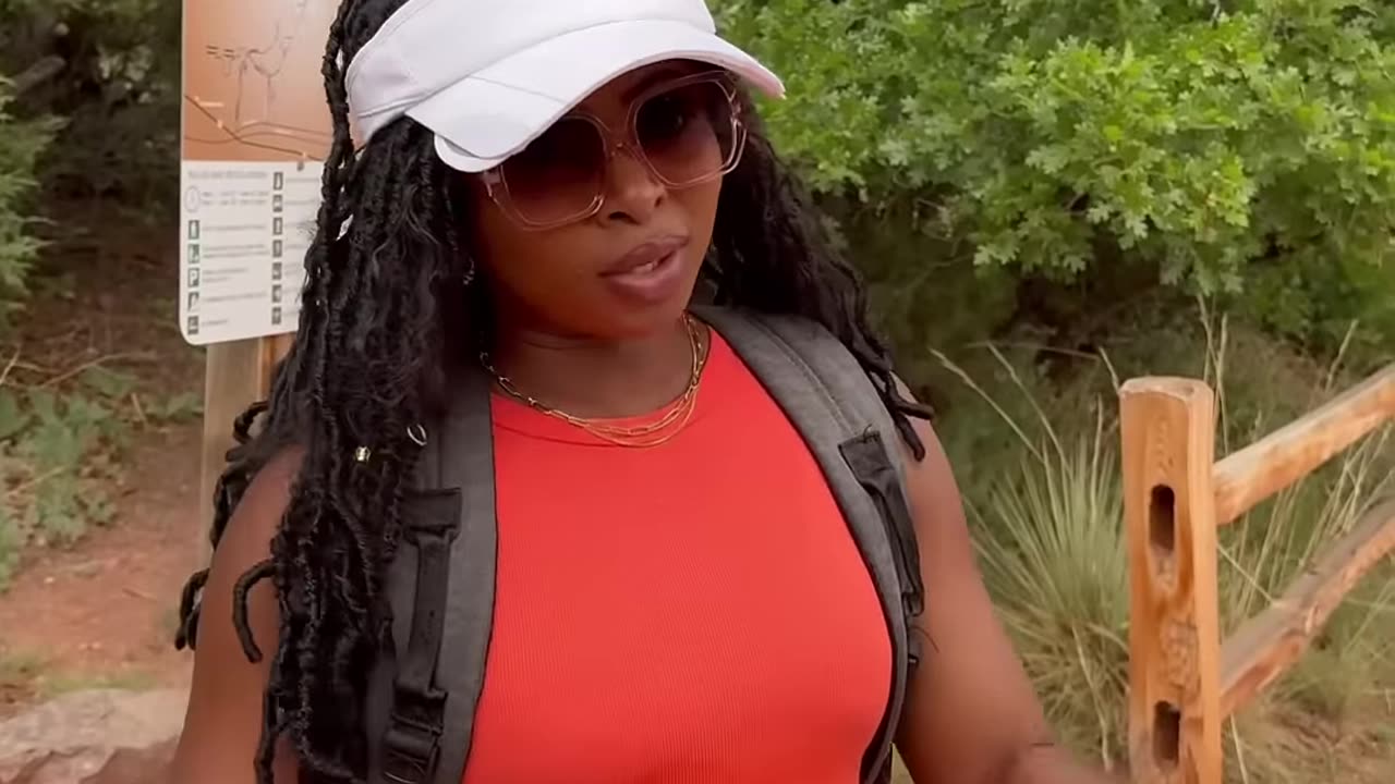 White people vs Black people hiking