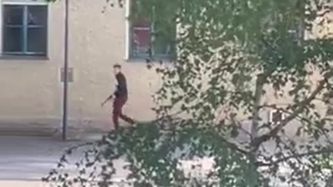 Gunman opening fire near Israeli consulate in Munich, Germany. He was later shot dead by police