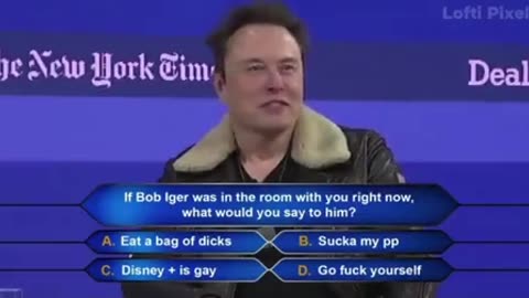 Regis and Elon on Who wants to be a millionaire