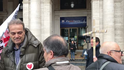Rovesciamo il paradigma - Prof. Sergio Barbesta alla manif. di Libera Piazza Genova - 19/02/22
