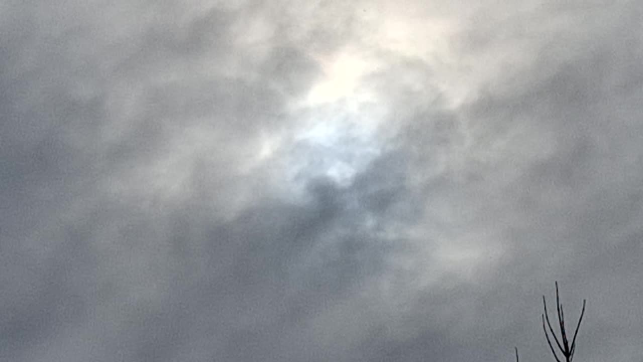 Fake "clouds" blocking a white sun(blue hue) and the yellow sun