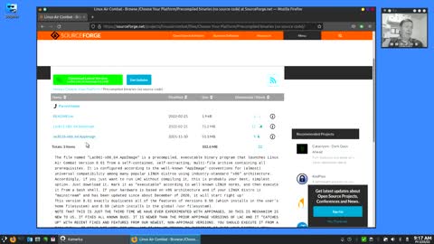 Downloading And Installing a Linux Air Combat AppImage Part 1