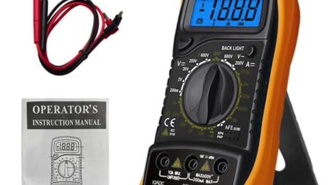 XL830L Handheld Digital Multimeter LCD Backlight Portable AC/DC Ammeter