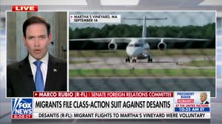 Sen. Marco Rubio Calls Out Migrants' Lawsuit Against Gov. DeSantis