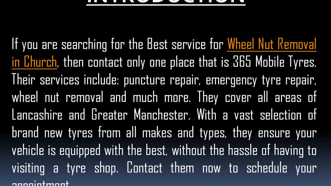 Best service for Wheel Nut Removal in Church