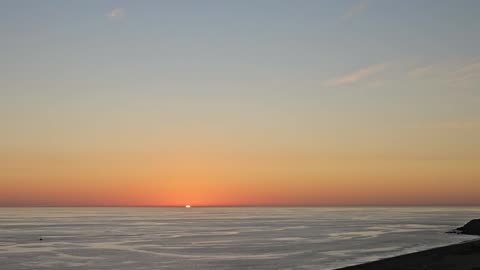 Sunset at the southern most point of the California Baja