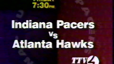 November 1994 - WTTV Promo for Pacers-Hawks