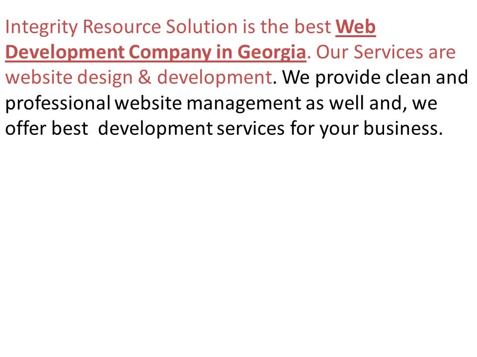 Web Development Company in Georgia