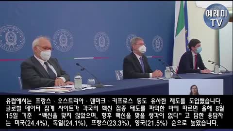 20210925_[펌] [예레미TV] [#169] 한국인들이 저항을 못하는 충격적 이유!! 맞지 않으면 막는다!!'백신 여권 vs 안 맞을 자유’ 갈린 세상