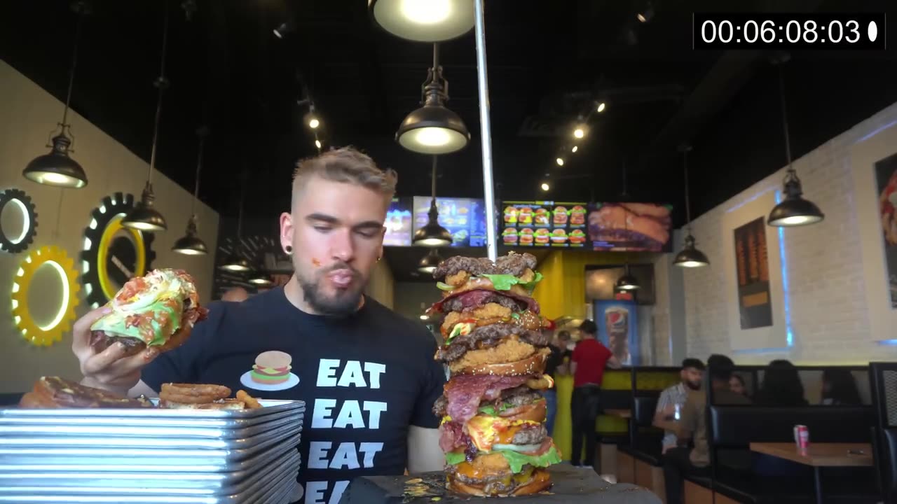 "TRULY IMPOSSIBLE" 14LB UNBEATEN BURGER CHALLENGE ($300) | The "CN TOWER" CHALLENGE in Toronto