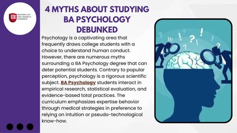 4 Myths About Studying BA Psychology Debunked