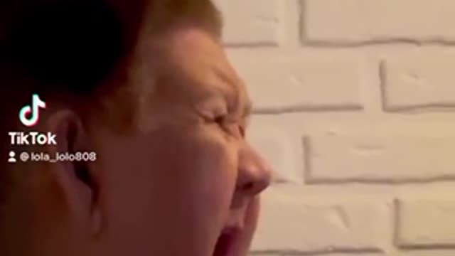 Grandma Funny Extreme Yawning