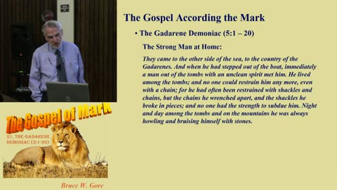 21. The Gadarene Demoniac (Mark 5:1-20)