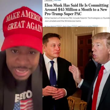 OMG! Elon Musk is going to help Trump save America!