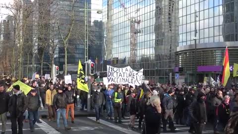 30 arrested as thousands protest COVID-19 restrictions in Brussels