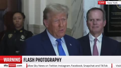 Trump Speaks Before Entering NY Lawless Circus Court