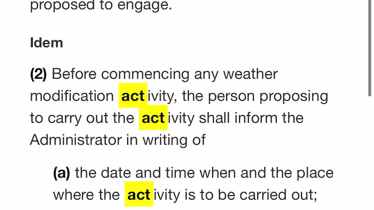 Canadian Weather Modification Information Act