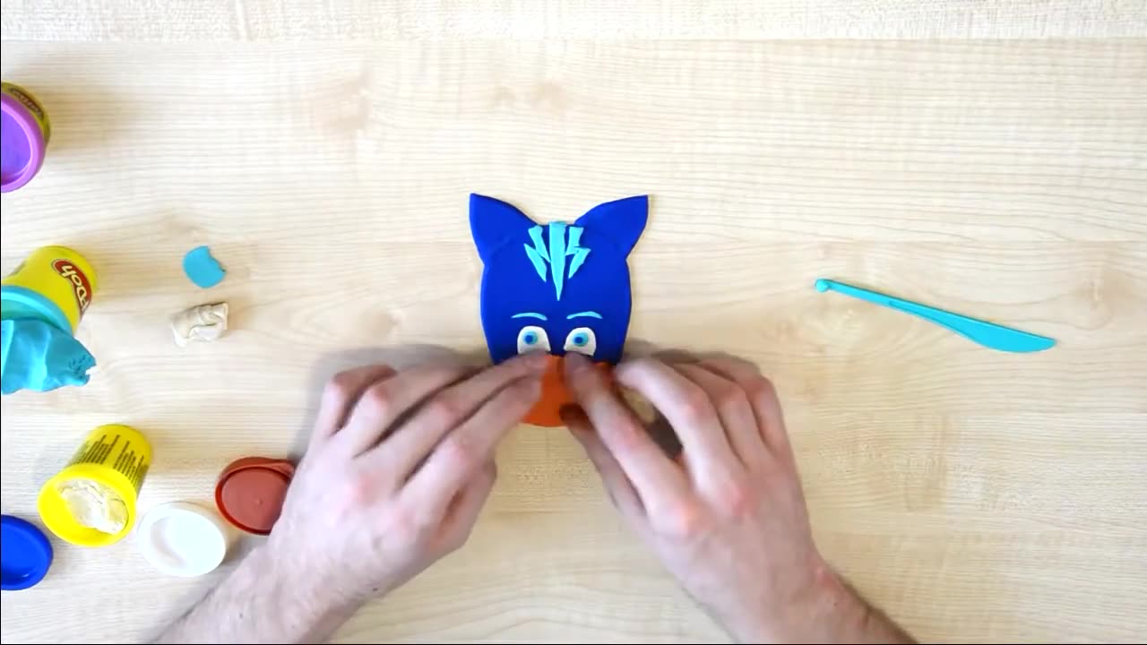 Unleash the Fun! PJ Masks Crafts: Making Play-Doh Catboy