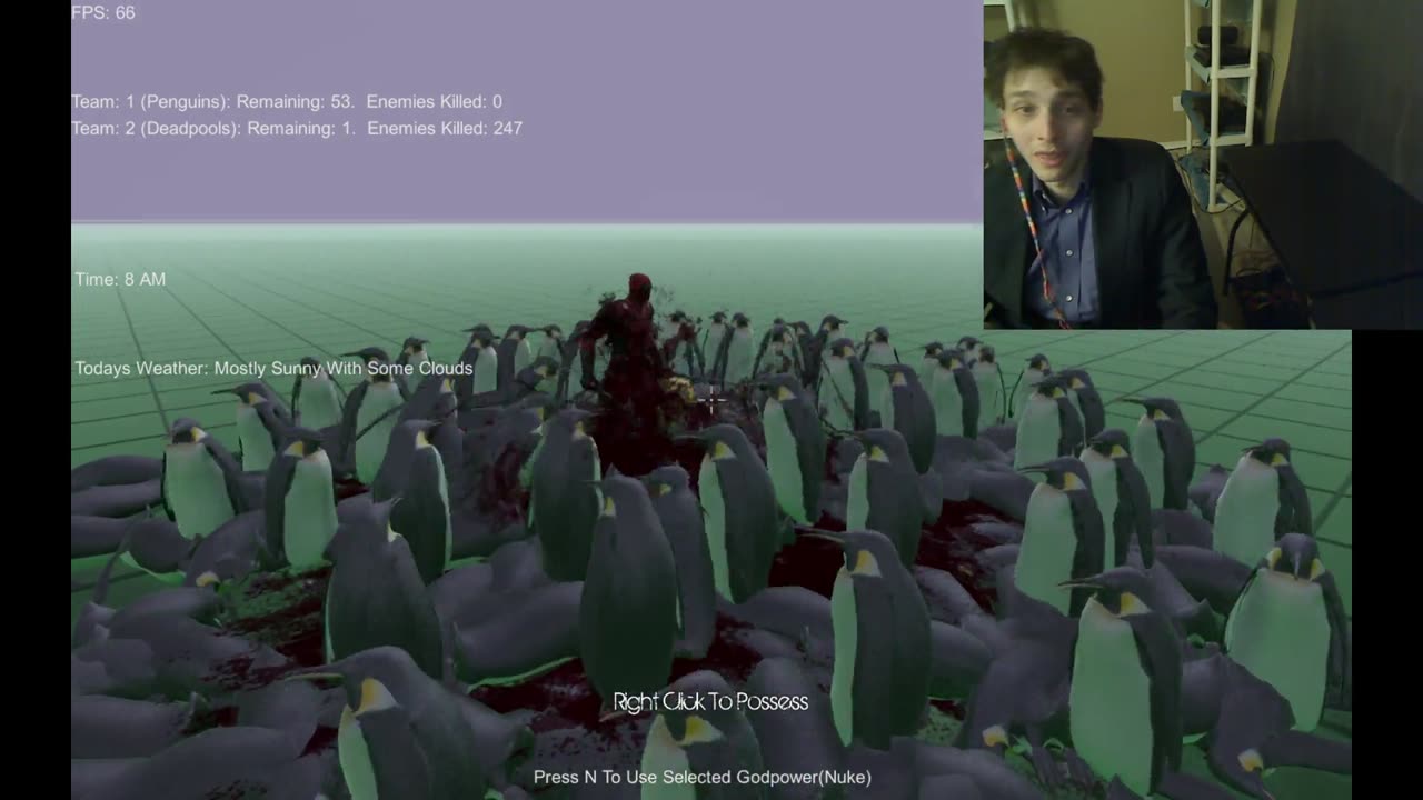 Deadpool VS 300 Penguins In An Ultimate Epic Battle Simulator Battle