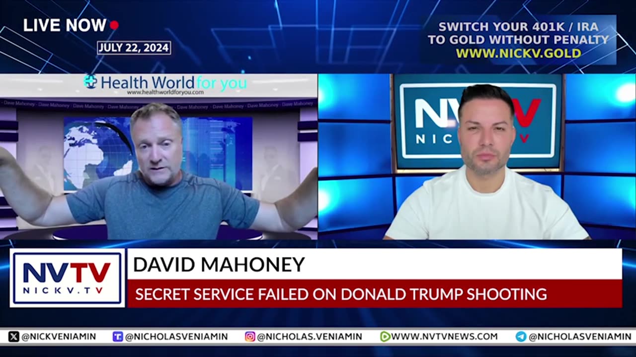 David Mahoney Discusses Secret Service Failure On Donald Trump Shooting with Nicholas Veniamin