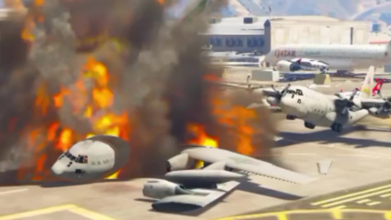 Israeli Secret Weapons Supply Convoy Badly Destroyed by Irani Jets, Drones & Helicopters - GTA 5