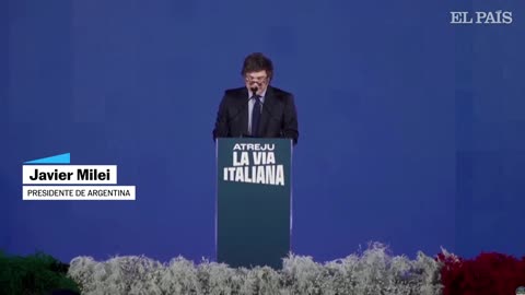 JAVIER MILEI en Roma: "El sistema global de castas privilegiadas está colapsando" | EL PAÍS