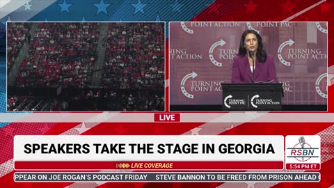 TPUSA 2024: Dr. Tulsi Gabbard Speaks at Turning Point Rally in Duluth, GA