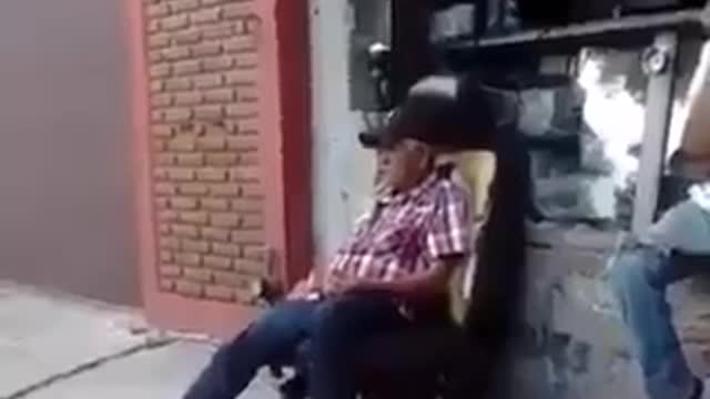 Funny Prank on a man in a seat