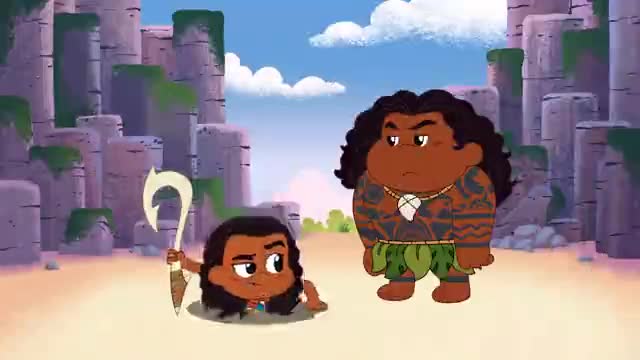 Coach Moana Chibi Tiny Tales - Moana - Disney Channel Animation