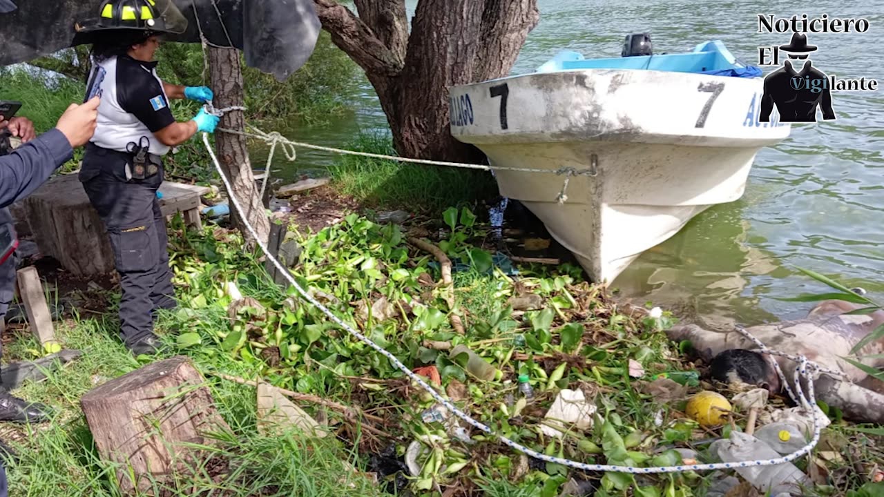 Localizan el cuerpo de un hombre en el lago de Amatitlán